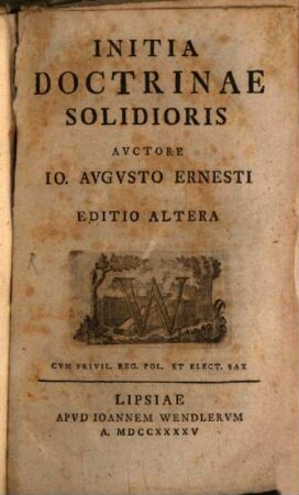 Initia Doctrinae Solidioris