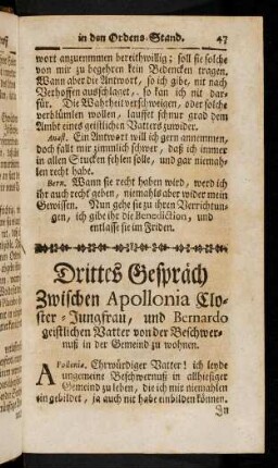 47-72, Drittes Gespräch.