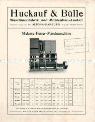 Melasse-Futter-Mischmaschine