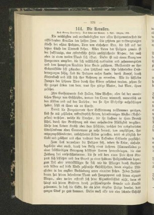 144. Die Korallen.