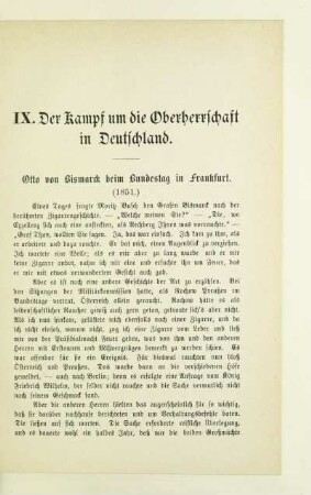 IX. Der Kampf um die Oberherrschaft in Deutschland