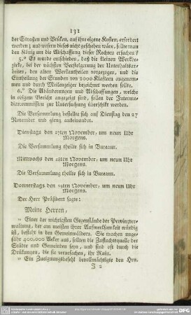 Mittwochs den 28ten November, um neun Uhr Morgens