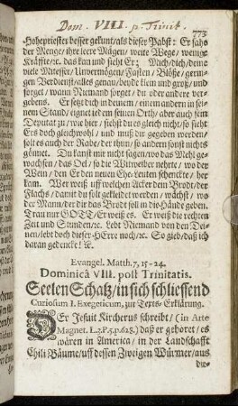 Evangel. Matth. 7, 15-24. Dominica VIII. post Trinitatis.