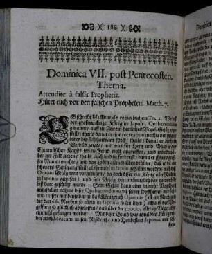 Dominica VII. post Pentecosten. - Dominica IX. post Pentecosten.
