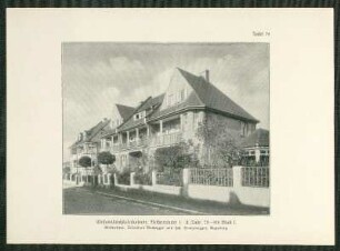 Einfamilienhäuserkolonie, Reihenhäuser I-II (Tafel 79-80) Blatt I