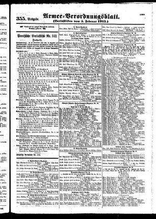 355.Ausgabe. Freitag, 5. Februar 1915