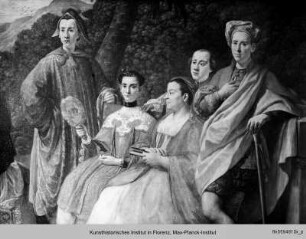 Porträt der Familie eines Missionaren mit dem Heiligen Saverius