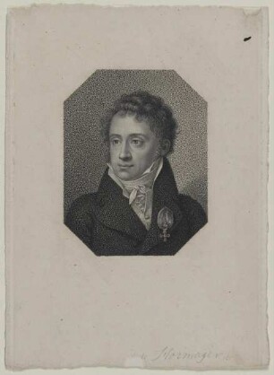 Bildnis des J. Freyh. von Hormayr