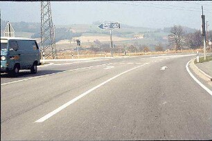 Übersicht Knoten Nord, Zufahrt von Süden