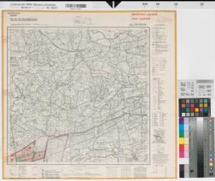 Katasteramt Lippstadt  Kreis Lippstadt, Meßtischblatt Mastholte 4216, Farbige Einzeichnung mit Namensliste