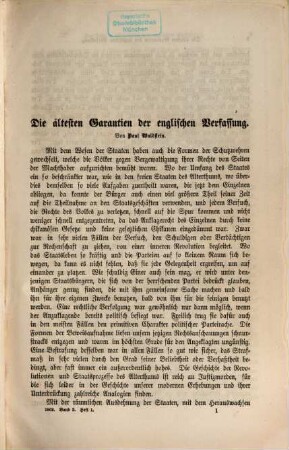 Deutsche Jahrbücher für Politik und Literatur. 3, 3. 1862