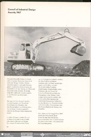 Council of Industrial Design Awards 1967 : Produktgestaltung