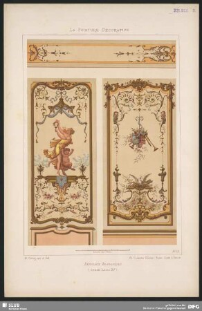 Panäle mit Arabesken (Stil Louis XV)