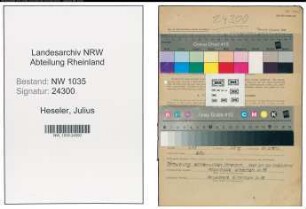 Entnazifizierung Julius Heseler , geb. 22.07.1902 (Bergmann)