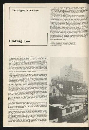Das mißglückte Interview - Ludwig Leo