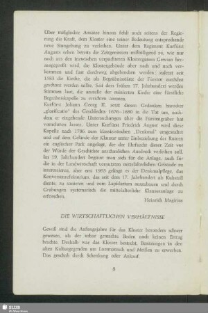 Die Wirtschaftlichen Verhältnisse