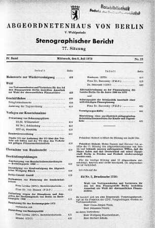 Nr. 12 (77), 8. Juli 1970