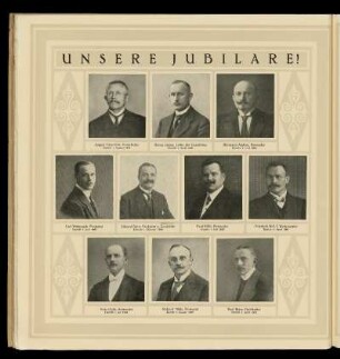 Unsrer Jubilare!