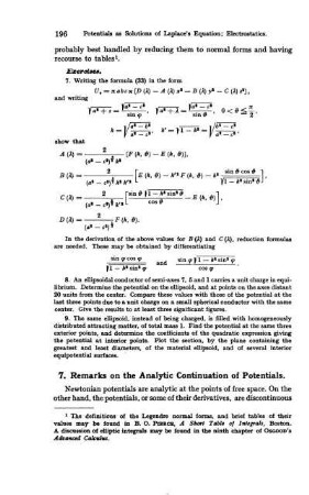 7. Remarks on the analytic continuation of potentials.