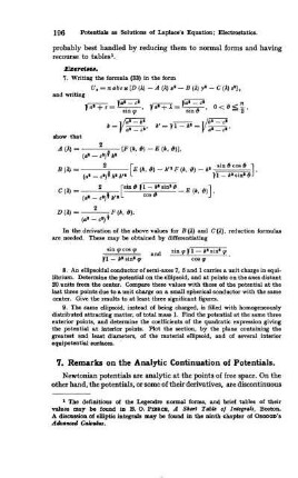 7. Remarks on the analytic continuation of potentials.