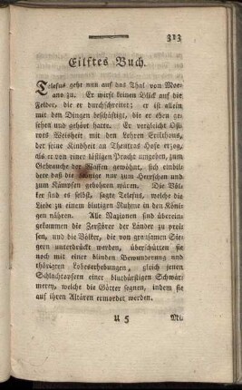 Eilftes Buch.