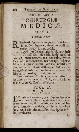 Ichnographia Chirurgiæ Medicæ.