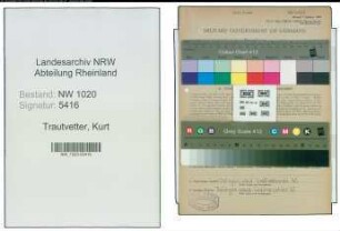 Entnazifizierung Kurt Trautvetter , geb. 28.08.1906 (Arbeiter)
