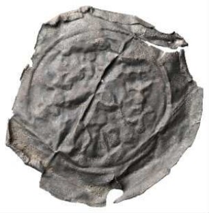 Fundmünze, Brakteat, 1200 - 1230