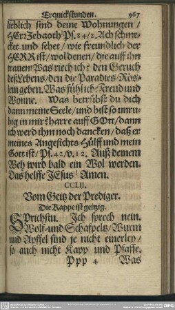 CCLII. Vom Geitz der Prediger