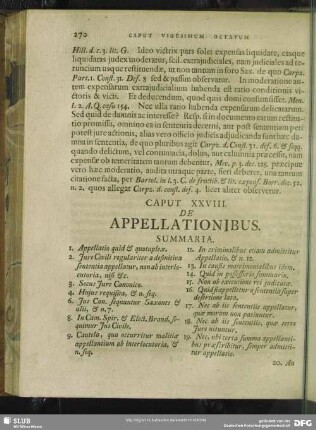 Caput XXVIII. De Appellationibus