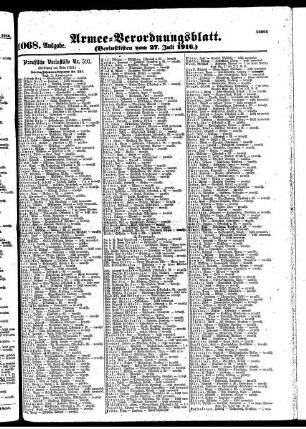 1068.Ausgabe. Donnerstag, 27. Juli 1916