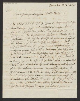 Brief an Julius Joseph Maier : 13.09.1852