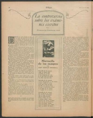 La controversia sobre los exámenes escritos