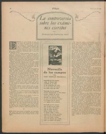 La controversia sobre los exámenes escritos
