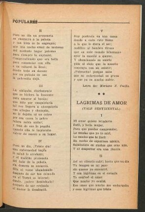 Lágrimas de amor : (Vals sentimental)