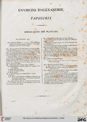 Environs d'Alexandrie: Taposiris: Explication des planches (43)