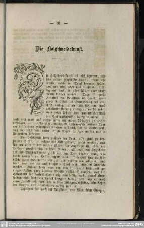 Die Holzschneidekunst