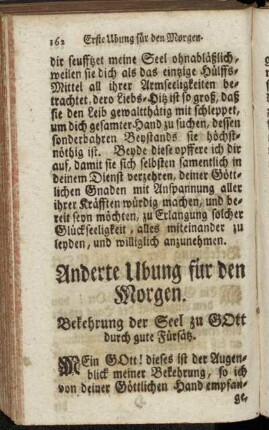 Anderte Ubung für den Morgen.