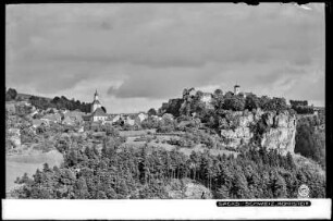 Blick auf Hohnstein mit Burg