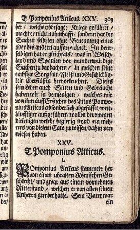 XXV. T. Pomponius Atticus.