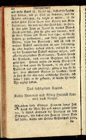 Das sechszehnte Kapitel.