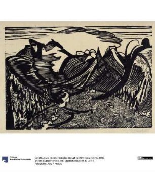 Berglandschaft mit Alm