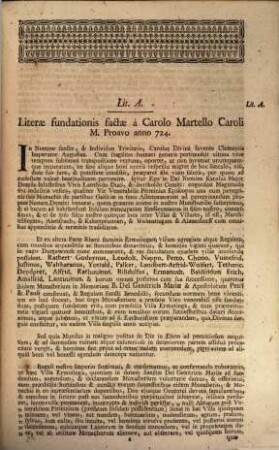 An eine hochlöbliche allgemeine Reichsversammlung unterthänigstes Memorial des Prior und Capituls der reichsunmittelbaren Abtey Reichenau O.S.B., die von Seiten des Hochstifts Constanz fortdaurende Beschwerden betreffend : cum adj. Informat. Iuris et Facti et subadjunct. Document. A. usque JJ.
