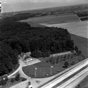 Bundesautobahn A1: Luftbild: Autobahnraststätte Buddikate (Todendorf, Herbertweg 1)