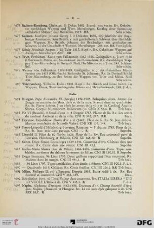 Italie (Nr. 681-715)