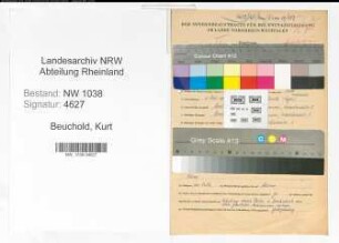 Entnazifizierung Kurt Beuchold , geb. 03.07.1903 (Arbeiter)
