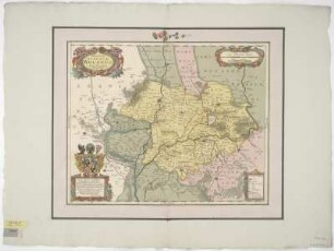 Karte von dem Fürstentum Wohlau, 1:160 000, Kupferstich, um 1640