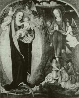 Maria auf der Mondsichel und Heilige Maria Aegyptiaca