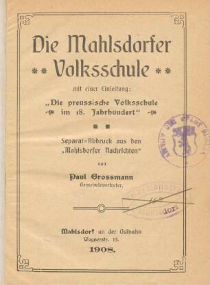 Volksbibliothek Mahlsdorf