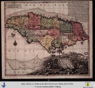 Nova designatio insulae Jamaicae ex Antillanis Americae Septentrion.